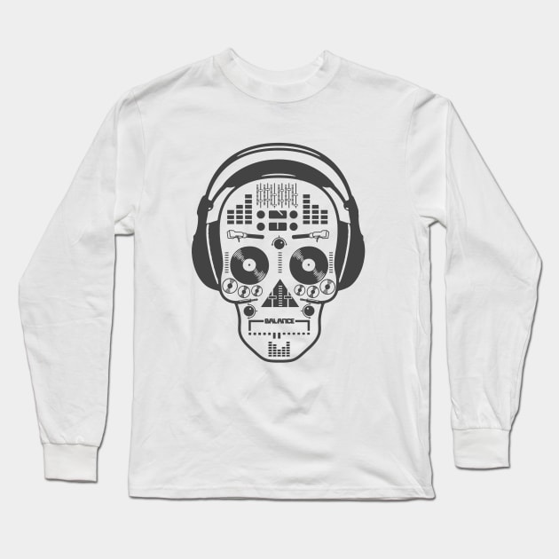 Musical skull Long Sleeve T-Shirt by Yolanda84